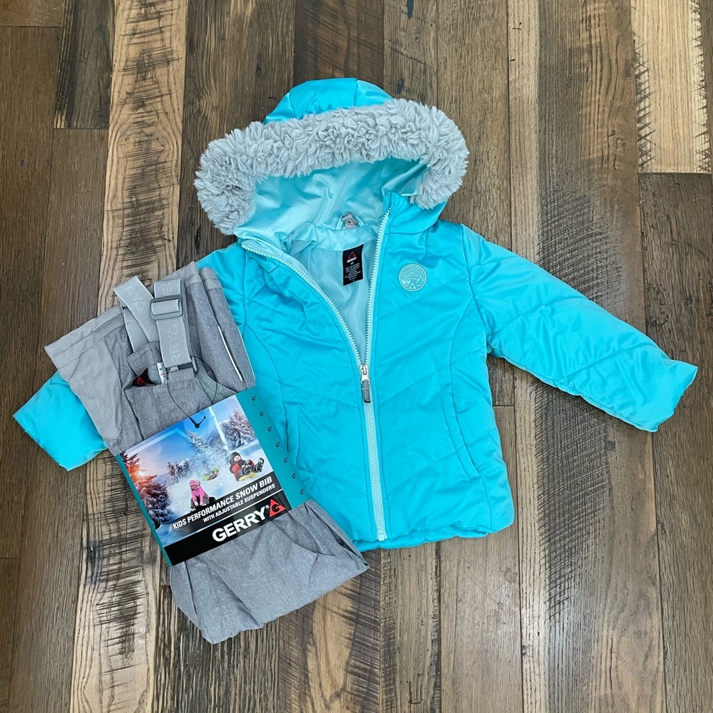 Gerry 2pc Winter SET coat bibs girl 4T